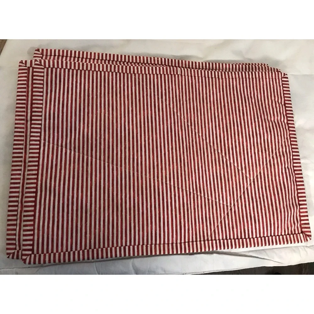 Set Of 6 Handmade Quilted Christmas Placemats 19 X 13‎ Brand New
